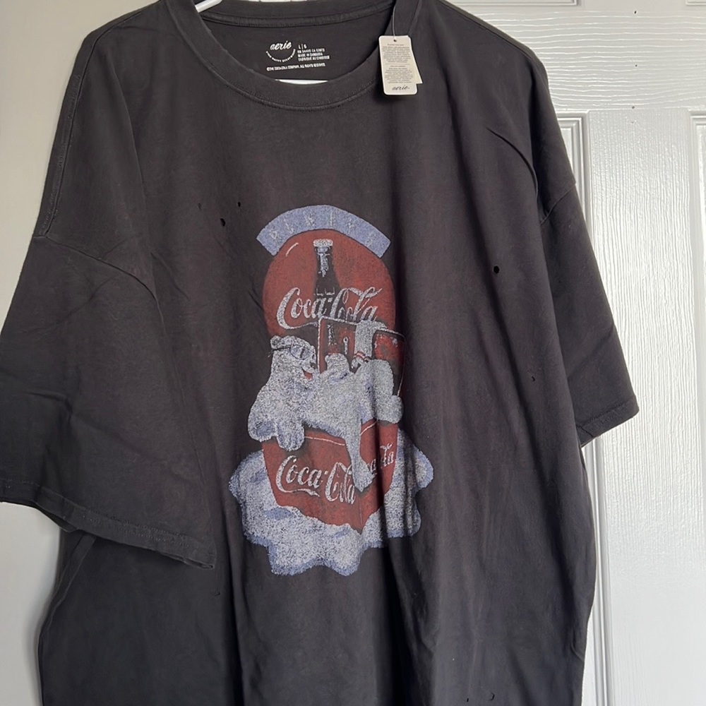 Aerie size large distressed Coca Cola T-shirt oversized